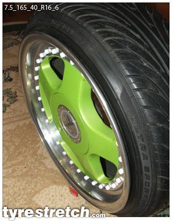 165/40 R16 on 7.5J