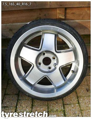 165/40 R16 on 7.5J