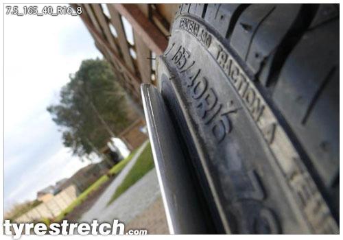 165/40 R16 on 7.5J