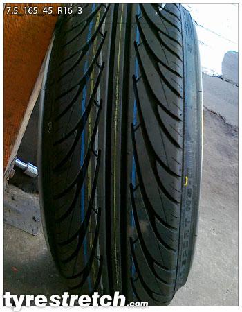 165/45 R16 on 7.5J