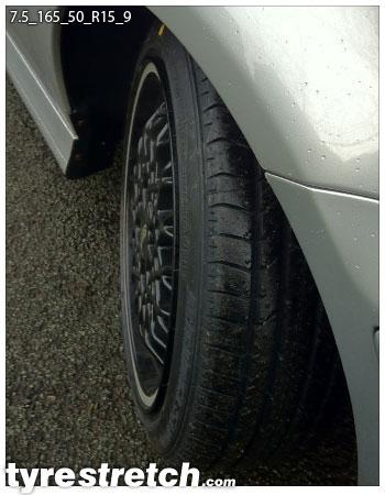 165/50 R15 on 7.5J
