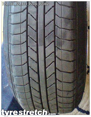 An example of tyre stretch: 165/55 R13 on 7.5J – PIRELLI