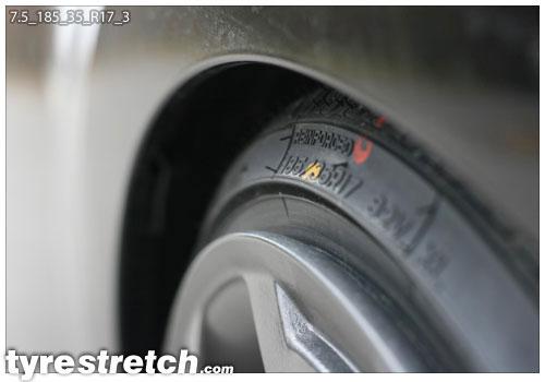185/35 R17 on 7.5J