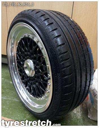 195/40 R16 on 7.5J