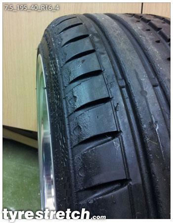195/40 R16 on 7.5J