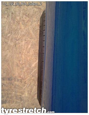 An example of tyre stretch: 195/40 R16 on 7.5J – FALKEN