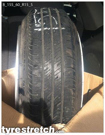 155/60 R15 on 8.0J