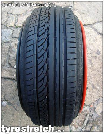 An example of tyre stretch: 165/45 R15 on 8.0J – NANKANG