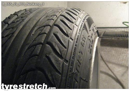 An example of tyre stretch: 165/55 R13 on 8.0J – NANKANG