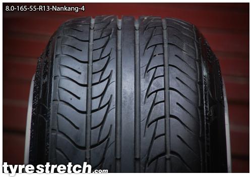 An example of tyre stretch: 165/55 R13 on 8.0J – NANKANG