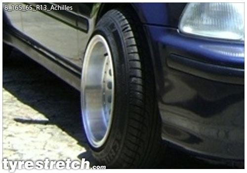 An example of tyre stretch: 165/65 R13 on 8.0J – ACHILLES