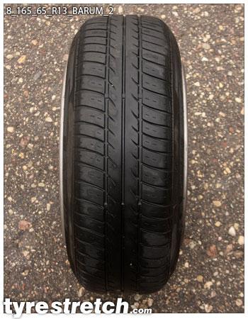 An example of tyre stretch: 165/65 R13 on 8.0J – BARUM