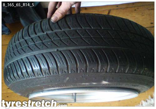 165/65 R14 on 8.0J
