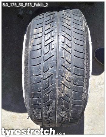 An example of tyre stretch: 175/50 R13 on 8.0J – FULDA