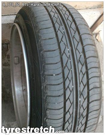 An example of tyre stretch: 175/50 R15 on 8.0J – HANKOOK