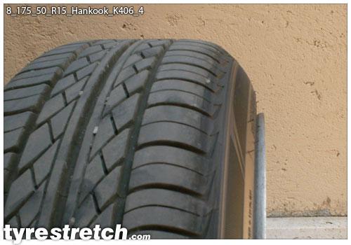 An example of tyre stretch: 175/50 R15 on 8.0J – HANKOOK
