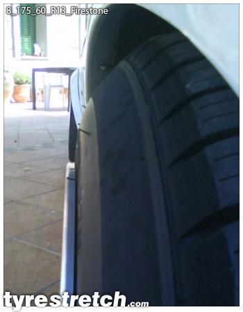 An example of tyre stretch: 175/60 R13 on 8.0J – FIRESTONE
