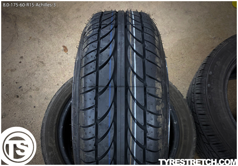 An example of tyre stretch: 175/60 R15 on 8.0J – ACHILLES