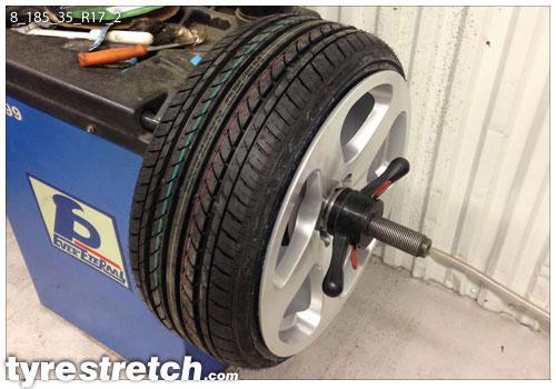 185/35 R17 on 8.0J