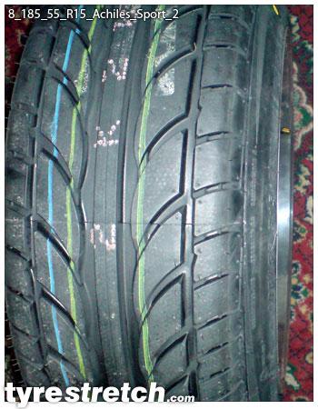 An example of tyre stretch: 185/55 R15 on 8.0J – ACHILLES