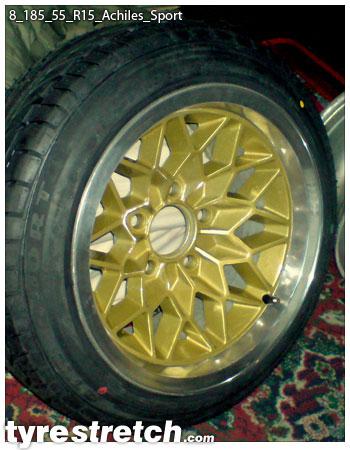 An example of tyre stretch: 185/55 R15 on 8.0J – ACHILLES