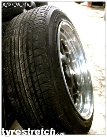 185/55 R16 on 8.0J