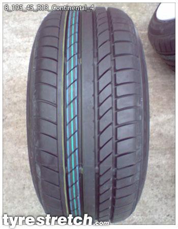 An example of tyre stretch: 195/45 R13 on 8.0J – CONTINENTAL