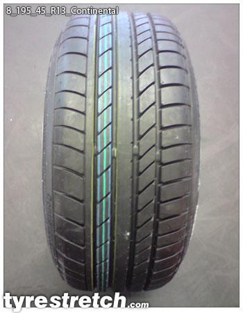An example of tyre stretch: 195/45 R13 on 8.0J – CONTINENTAL