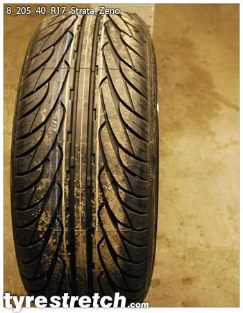 An example of tyre stretch: 205/40 R17 on 8.0J – STRATA
