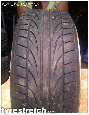 An example of tyre stretch: 215/35 R17 on 8.0J – FALKEN