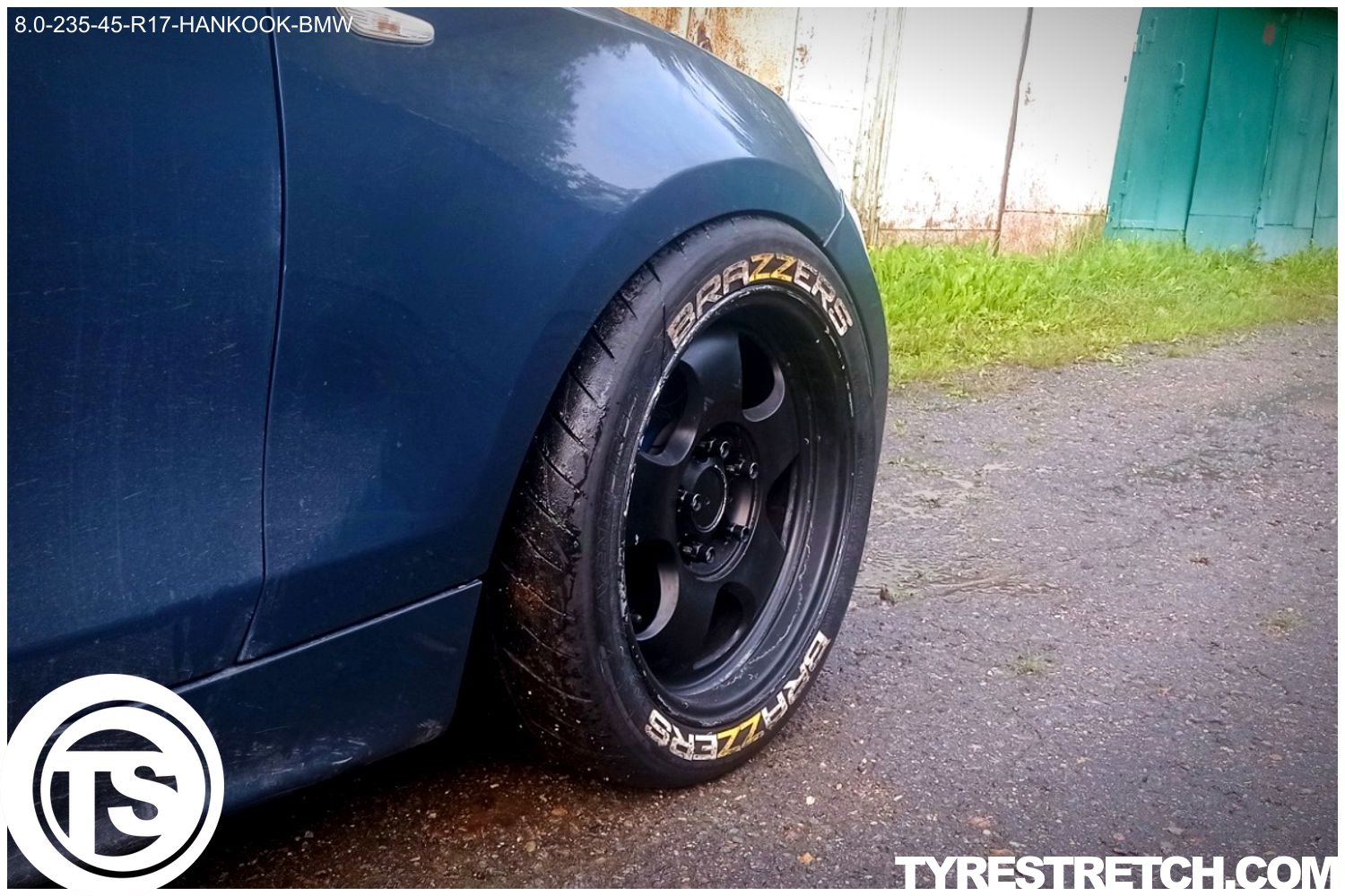 An example of tyre stretch: 235/45 R17 on 8.0J – HANKOOK (BMW)