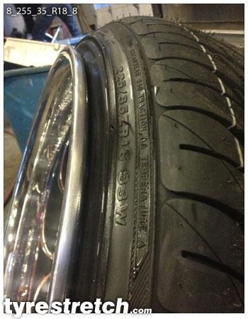255/35 R18 on 8.0J
