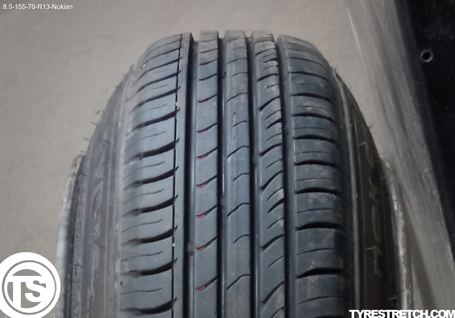 An example of tyre stretch: 155/70 R13 on 8.5J – NOKIAN