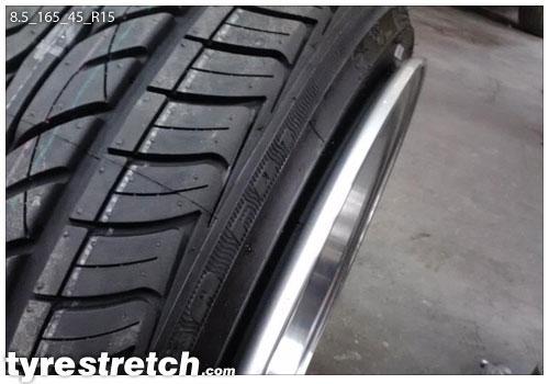 165/45 R15 on 8.5J