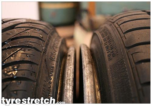 An example of tyre stretch: 185/35 R17 on 8.5J – NANKANG