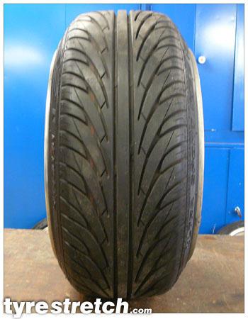 An example of tyre stretch: 185/45 R15 on 8.5J
