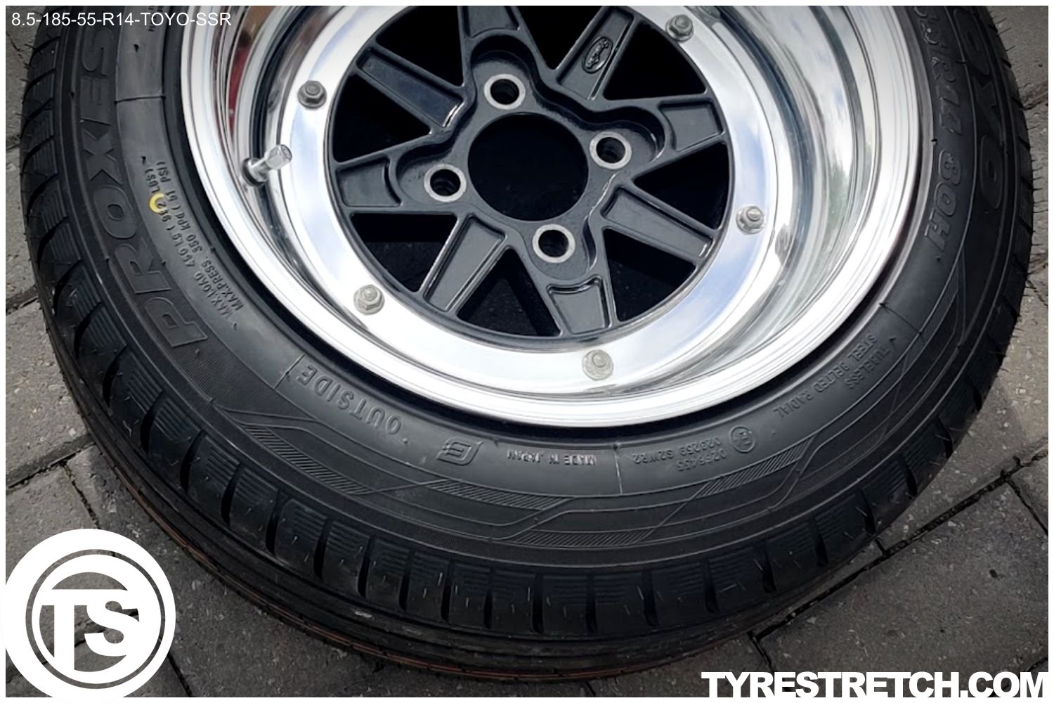 185/55 R14 on 8.5J – TOYO tyre, SSR rim