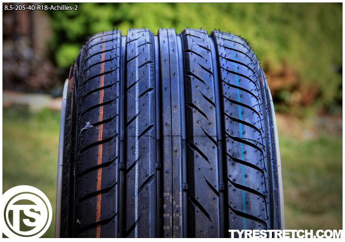 8.5J 205/40 R18 Tyre Stretch Examples | TyreStretch.com