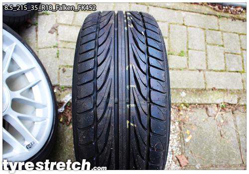 An example of tyre stretch: 215/35 R18 on 8.5J – FALKEN