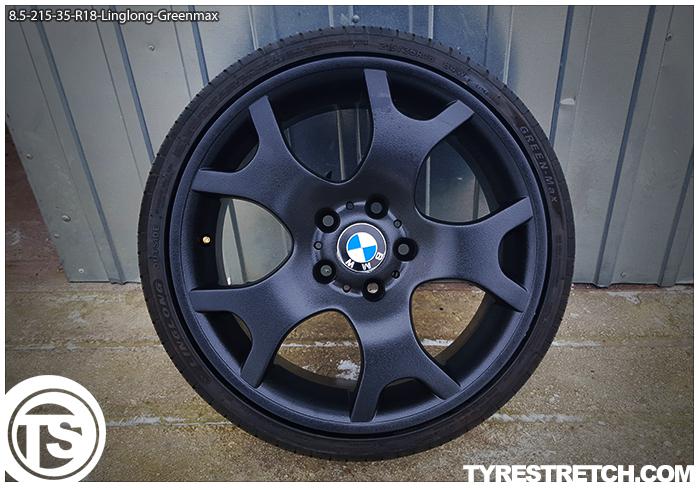 An example of tyre stretch: 215/35 R18 on 8.5J – LINGLONG