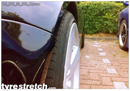 An example of tyre stretch: 215/35 R18 on 8.5J – METEOR
