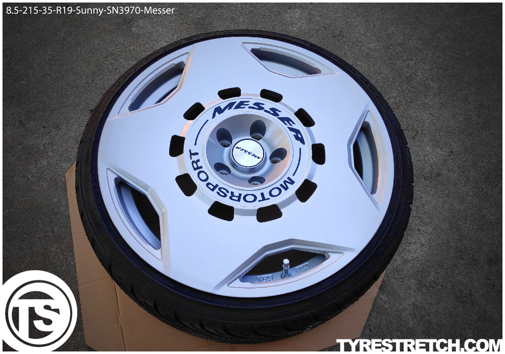 An example of tyre stretch: 215/35 R19 on 8.5J – SUNNY (MESSER)