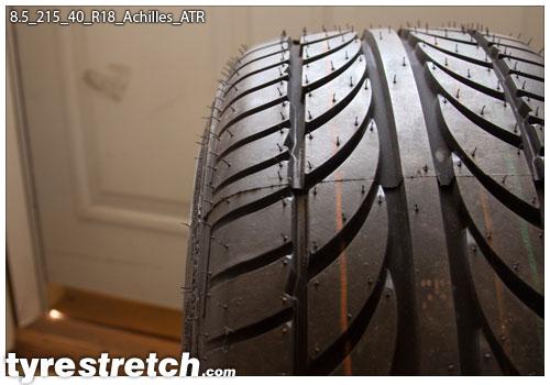 An example of tyre stretch: 215/40 R18 on 8.5J – ACHILLES