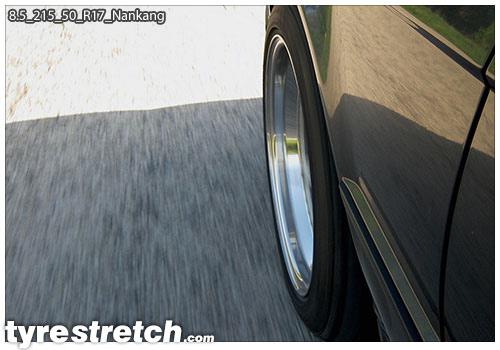 An example of tyre stretch: 215/50 R17 on 8.5J – NANKANG