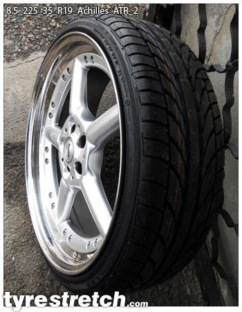 An example of tyre stretch: 225/35 R19 on 8.5J – ACHILLES