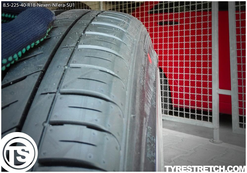 An example of tyre stretch: 225/40 R18 on 8.5J – NEXEN