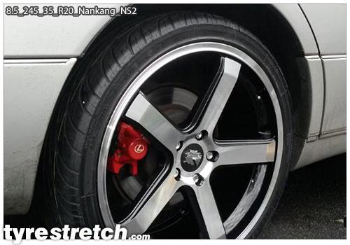An example of tyre stretch: 245/35 R20 on 8.5J – NANKANG