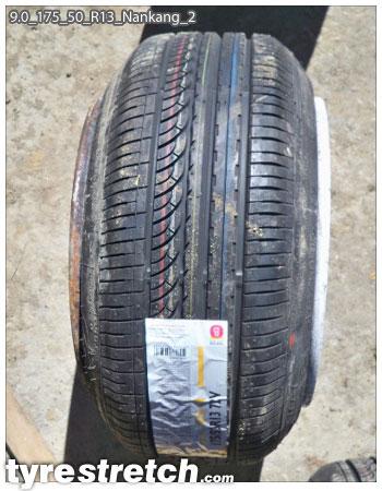 An example of tyre stretch: 175/50 R13 on 9.0J – NANKANG