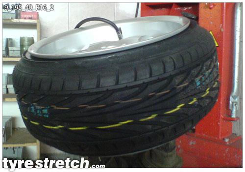 195/40 R16 on 9.0J
