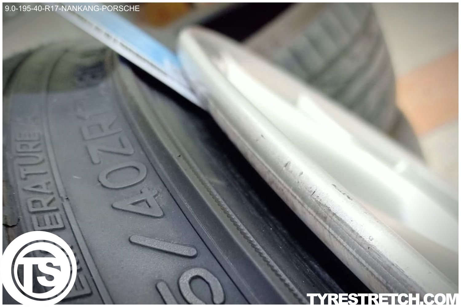 An example of tyre stretch: 195/40 R17 on 9.0J – NANKANG (PORSCHE)